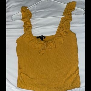 Mustard crop top